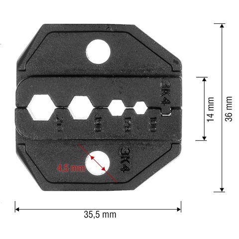 Матрица для кримпера Pro'sKit CP-336DK4 Превью 1