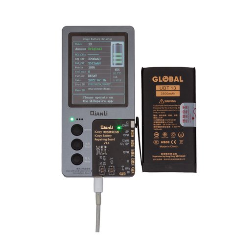 Battery Mechanic compatible with Apple iPhone 13, (Li-Polymer, 3.84 V, 3500 mAh, High Capacity, original IC) Preview 1