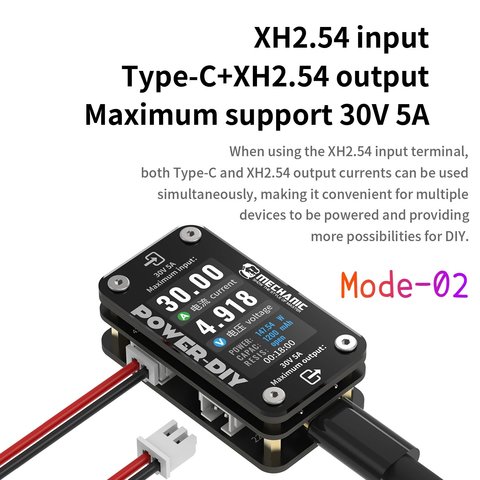 Probador USB Mechanic Power-DIY, XH2.54, USB tipo C, Lightning Vista previa  4