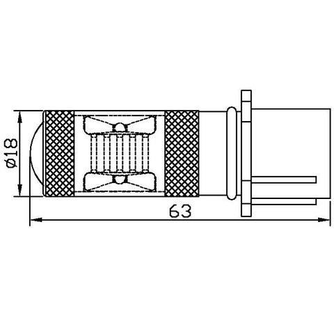 Протитуманна LED лампа UP-7G-PSX26WB-30W (біла, 12-24 В) Прев'ю 1