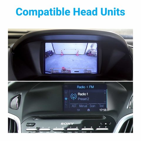 Задня камера для Ford Focus 3, Kuga, Escape, Fiesta, B-MAX, C-MAX (Sync 1) у комплекті з кабелем 4 піни для під'єднання Прев'ю 2