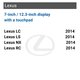 Sistema de navegación multimedia Lexus con joystick/panel táctil pequeño basado en Android 9 + CarPlay Vista previa  2