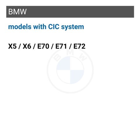 CarPlay / Android Auto 10.25″ monitor for BMW X5 / X6 / E70 / E71 / E72 with CIC system Preview 1