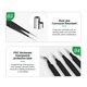 Mounting Tweezers RELIFE ESD-11, (straight, antistatic, 140 mm, black) Preview 5