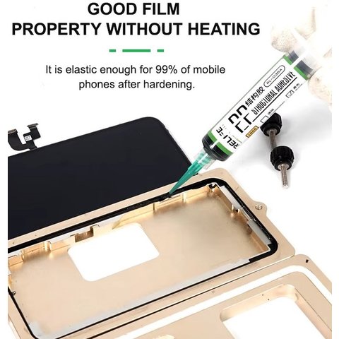 Adhesivo RELIFE RL-035A, poliuretano, transparente, para pegar tapas traseras, para marcos de pantalla, 5 ml Vista previa  4