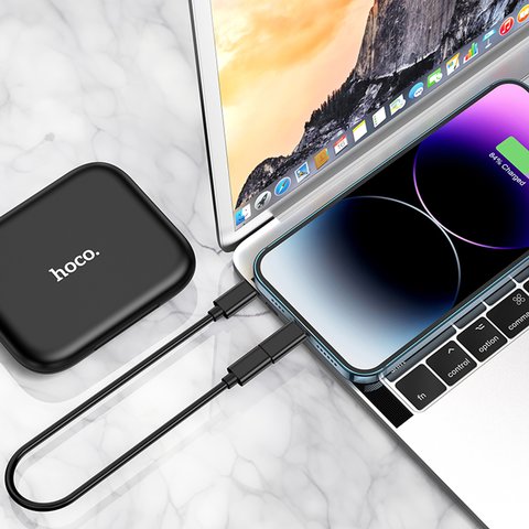 USB кабель Hoco U114, USB тип-C, USB тип-A, micro-USB тип-B, Lightning, 2xUSB тип-C, 28 см, 60 Вт, 3 A, чорний, з коробкою для зберігання, з дзеркалом, з адаптерами, 6 в 1, #6931474790750 Прев'ю 3