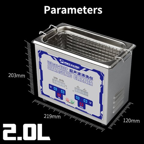 Ультразвуковая ванна Mechanic iClean-E20P, 2 л, 70 Вт Превью 3