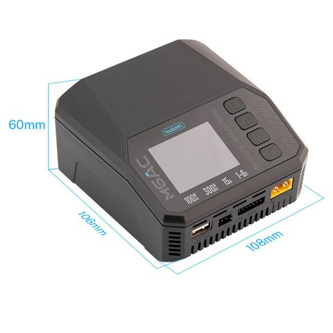 Зарядний пристрій ToolkitRC M6AC , Original, AC 100W, DC 300W Прев'ю 3