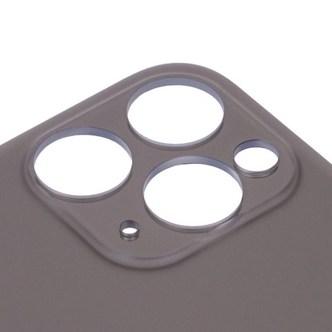 Задняя панель корпуса для iPhone 11 Pro Max, серая, не нужно снимать стекло камеры, Original (PRC), big hole, matte space gray Превью 1