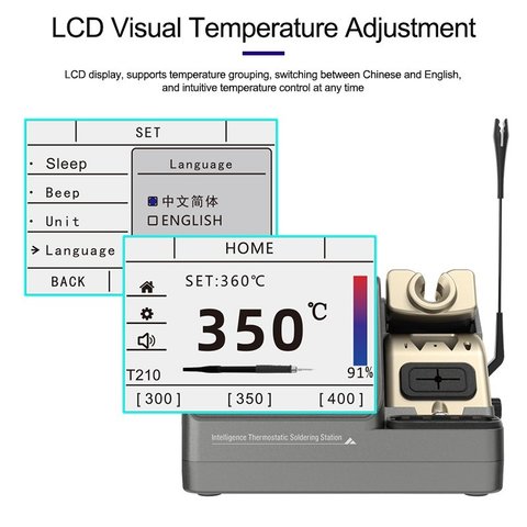 Паяльна станція Sunshine H3, цифрова, 80 Вт Прев'ю 6