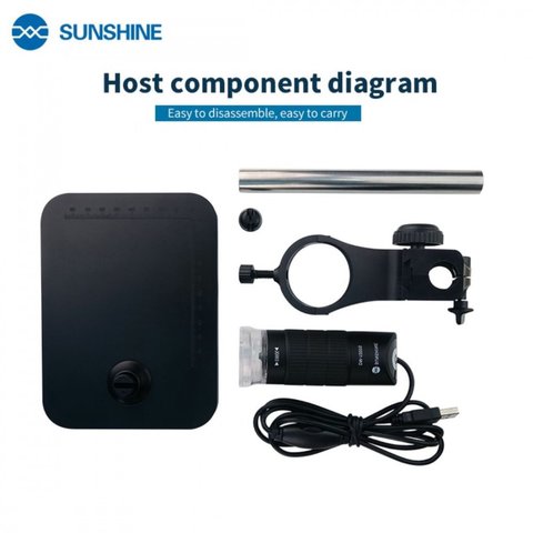 Микроскоп Sunshine DM-1000S, USB, 2,0 Мп, верхняя подсветка, до 1000X Превью 2