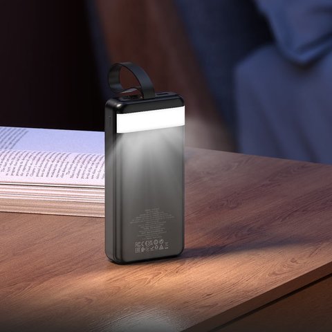 Power bank Hoco J123B, 30000 мАч, 22,5 Вт, черный, Quick Charge, Power Delivery (PD), #6942007612081 Превью 4