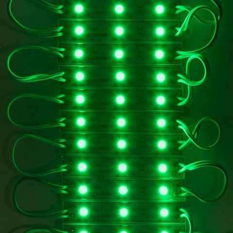 Світлодіодний модуль-стрічка SMD 5050, 20 шт. по 3 світлодіоди (зелений, самоклеючий, 1200 лм, 12 В, IP65) Прев'ю 1