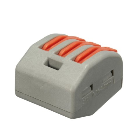 Прямий 3-контактний конектор для з'єднання проводів 250 В 30 А Прев'ю 1