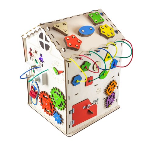 Бізіборд GoodPlay Великий будиночок для розвитку з підсвіткою (35×35×50) Прев'ю 2